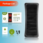 Longer Heated Seat Cover, Heating Pad for Chairs | Home/Office Seat Cushion with Fast Heat to Promote Blood Circulation & Relieve Fatigue, A Warm Gift, Black