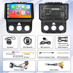 Car Stereo for Dodge RAM 1500 2500 3500 2013 2014 2015 2016 2017 2018 with Wireless CarPlay and Android Auto,9'' Android 13 Touch Screen Radio Replacement,2G Ram 32G ROM(Only fit Manual AC)