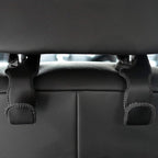 Car Seat Headrest Hooks for Car Back Seat Organizer Hanger Storage Hook Holder for Car SUV Organization Purse Shopping Groceries Bag Handbag, Black, 2 Pack
