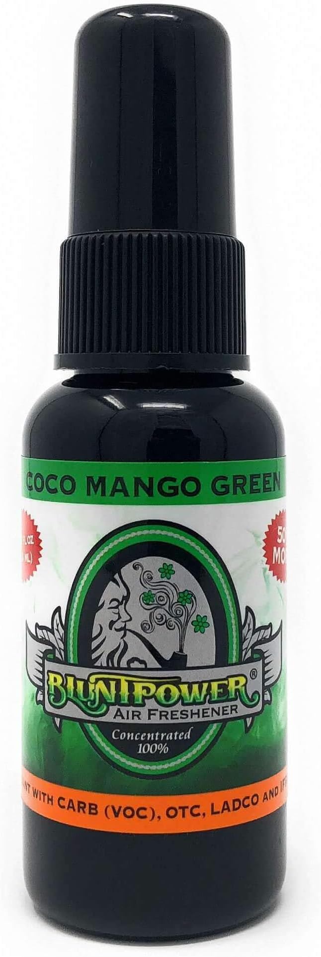 Concentrated Air Freshener (Coco Mango Green, 1 Pack) for Room and Car - Oil-Based Diffuser Spray Bottle - Long-Lasting Bathroom, Car Freshener, & Odor Eliminator
