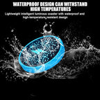 Mandark LED Car Cup Holder Lights, 2PCS Waterproof 7 Colors Changing Vehicle USB Charging Coaster Pad, Auto Interior Atmosphere Lamp Cup Mat Accessories, Universal for SUV Sedan Truck (Flash)