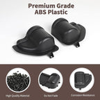 Front & Rear Door Side Insert Storage Box, Door Organizer Pockets Fit for 2018-2026 Jeep Wrangler JL JLU & Gladiator JT, 4Pcs Black Cup Holder Interior Storage Expansion Accessories