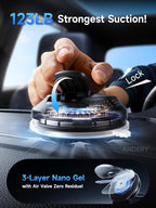 Car Phone Holder for MagSafe [360° Adjustable Memory Alloy Arm | 2400gf Strong Magnetic Power] Bendable Car Mount, Phone Holders for Your Car with Dashboard Pad for iPhone 17-12 All Smartphones
