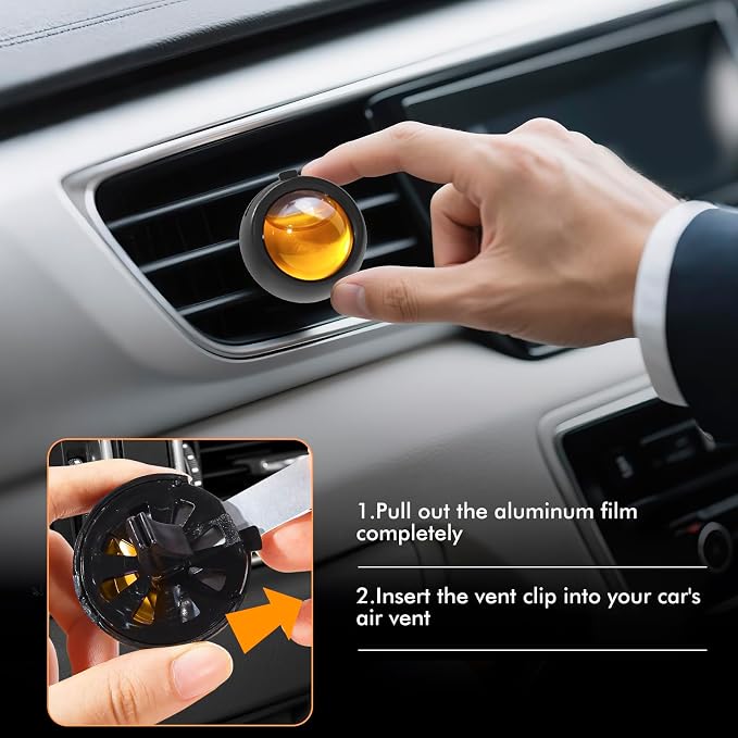 Car Air Freshener Vent Clips, Hawaiian Scent, 6 Pack, Long Lasting Scent Up to 180 Days