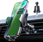 Phone Holders for Your Car Ultimate Military-Grade Car Phone Holder Mount【Patent & Safety Certs】 Upgraded Shockproof Truck Air Vent Phone Mount for iPhone 17 Pro Max 16 Samsung Android,Green