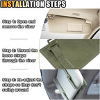 Molle Visor Panel Organizer, Sun Visor Tactical Storage Holder Pouch for Car SUV Truck, Nylon Sunshade Pocket With Velcro Strap for Pen Card Sunglass, Visor Accessories