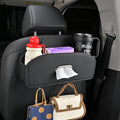 2PACK Backseat Seat Car Organizer, Multifunctional Adjustable Car Organizers and Storage, Universal Car Seat Organizer, Car Tissue Organizer with Cup Holder, Black