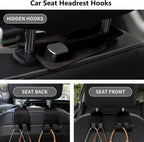 Headrest Storage Hooks (2-Pack) — Backseat Purse & Bag Holder