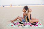 Kids Beach Towel - 100% Cotton Super Soft Absorbent Bath Towel, 28" x 58" Inch Lightweight for Travel, Official Licensed Product, Green - Minnie Mouse