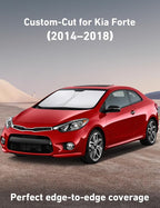 Windshield Sunshade Compatible for Kia Forte 2014-2016 2017 2018, Sun Visor for Front Windshield & Window Sun Shade Cover, UV Heat Blocker & Protector, Car Accessories