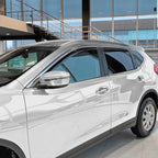 in-Channel Incredibly Durable Rain Guards for Nissan Rogue 2014-2020 SUV, Original Window Deflectors, Vent Deflector, Vent Window Visors, Dark Smoke Car Accessories, 4 pcs - 614156