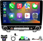 4+64G Car Radio for Honda CRV 2007-2011 Stereo with Wireless Carplay Android Auto, 10.1'' Touchscreen for Honda CRV GPS Navigation Bluetooth WiFi Rear Camera FM Mirrorlink Split Screen SWC