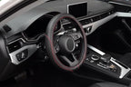 Microfiber Leather Auto Car Steering Wheel Cover, Universal Fit 15 Inch Anti-Slip Wheel Protector, Black