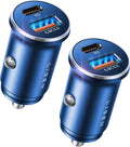 54W Car Phone Charger USB C, Cigarette Lighter Adapter, Car Accessories for iPhone, USB C Car Charger Adapter USBC Type C 12v, Fit for iPhone 16, 15, 14, 13 Samsung Google iPad Android, Blue | Cigarette Lighter USB Charger, Car Accessories for Me...