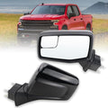 Left Driver Side Mirror Compatible with 2019-2025 Chevy Silverado 1500 With Power Glass Manual Folding Heated Without Turn signal Replace#GM1320583(5Pins）