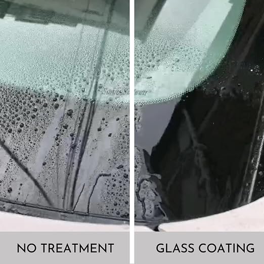 Glass Coating Spray for Car Windshield - Long-Lasting Hydrophobic Protection, Prevent Fogging, UV Shield - Improves Visibility in Rain & Snow - Easy to Apply