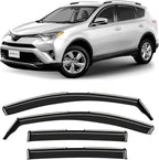 in-Channel Incredibly Durable Rain Guards Compatible with Toyota RAV4 2013-2018, Original Window Deflectors, Vent Window Visors, Vent Deflector, 4 pcs. - 613152