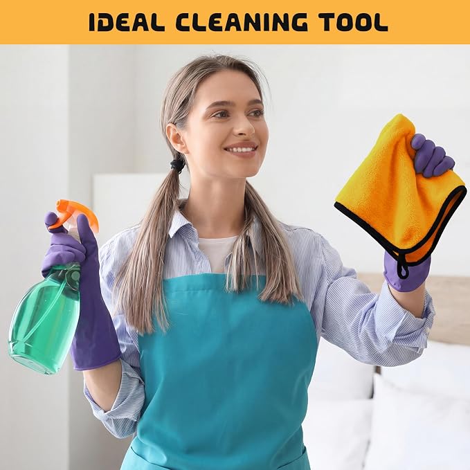 100 Pcs Yellow Microfiber Towels: 16"x16" Microfiber Drying Towels Bulk Micro Fiber Car Cleaning Cloth for Cars Drying Washing Polishing Cleaning Household Supplies