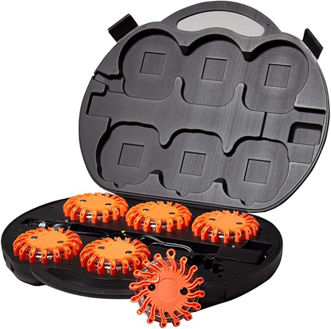 6-Pack Rechargeable 16-LED Safety Disc Kit
