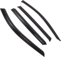 WD2-809 Dark Smoke 4 Pcs Set Window Visor (Outside Mount) Deflector Rain Guard Compatible with 2013-2016 Infiniti QX60