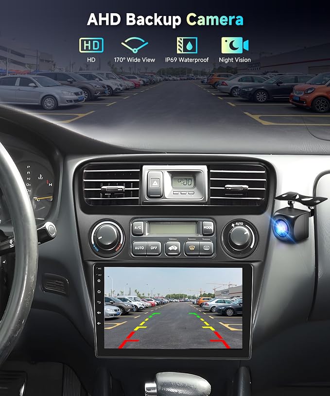 5Ghz WiFi Radio for Honda Accord 6th 1998-2003,Build-in DSP EQ Android 15 Car Stereo with Wireless Carplay Android Auto,5.0 Bluetooth,9inch HD IPS Touch Screen,GPS,FM/RDS AHD Backup Camera