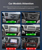 6+128G Car Stereo for Honda Civic 2012 2013 2014 2015 8Core Wireless Carplay Android Auto,9" IPS Touch Screen Radio, Android/GPS/WiFi/FM AM RDS/32EQ/BT5.0/SWC/Backup Camera for Honda Civic Radio