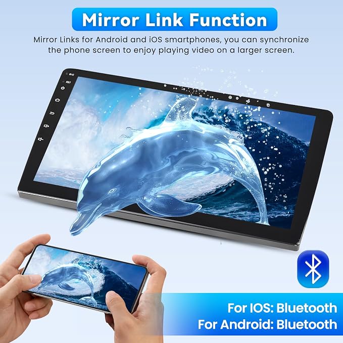 [4+64G] Android 15 Car Radio for Honda Civic 2016-2020, 9 inch 1280 * 720 Touch Screen Car Stereo with Carplay Android Auto/5GHz WiFi/GPS Navigation/Bluetooth 5.0/FM/RDS/32EQ/SWC