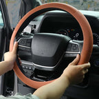 3-Pack Steering Wheel Cover Set, Non-Slip Silicone Wave Design, Universal Fit 14-16 Inch Round & D-Shape Wheels, 3-Color Bundle (Black, Bright Orange, Cream Beige)