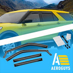 Extra Durable Window Deflectors in-Channel Window Visors Rain Guards Fit for Ford Explorer 2020-2026, Sun Visors, Wind Vent for Shades, Exterior Car Accessories - 4 pcs. AG0902