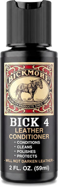 Bick 4 Leather Conditioner & Cleaner, Won't Darken Boots, Couch, Bags 2 oz | Made in USA, For Shoes, Furniture, Jackets, Auto Interiors, Apparel & Accessories