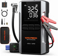 4000A Jump Starter with Air Compressor, 88.8Wh Car Battery Jumper Starter Portable(10L Gas/10L Diesel), 12V Booster Jump Box Pack with 160PSI Tire Inflator, 65W Fast Charger, Jumper Cables
