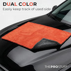 Car Drying Towel 1400 GSM - Ultra Absorbent Twisted Loop Microfiber Towel for Auto Detailing, Scratch-Free Lint-Free Streak-Free Dual-Sided Car Wash Cloth, XL 24"x36"