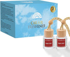Car Air Freshener Diffuser 2 Pack Hanging Air Freshener Diffuser - Apple Cider Fragrance Oil Air D iffuser for Car, 45+ days Long Lasting Fragrance Made in USA （F11）