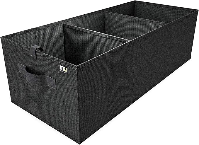 Trunk Organizer for SUV, Car Organizer, Collapsible Trunk Organizer for Car, Non-Slip Bottom, Storage Organizer for Sedans, Van, Jeep, Grocery, Large 3 Compartments, Black 32"×13"×10.6"