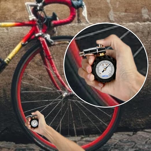 Presta Valve BicycleTire Pressure Gauge 0-160psi and 0-11bar