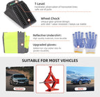 Premium 10 in 1 Electric Scissor Jack Enhanced Safety 3 Ton Car Jack Kit Automatic 12V Tire Repair Kit for Sedans SUV Tire Replacement