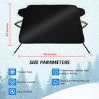 2026 Upgrade Windshield Cover for Ice and Snow for 2019-2026 Chevrolet Blazer, 2-Layer Oxford Fabric Car Windshield Cover Protector for Blazer Chevy, Winter Car Accessories for Rain, Dust(71"x47")