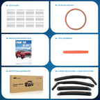 Vent Window Visors for Ford Fusion 2013 2014 2015 2016 2017 2018 2019 2020, in-Channel Rain Guards, Original Window Deflectors-4PCS