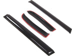 Outside Mount Window Vent Visors Rain Guards Compatible with Toyota FJ Cruiser 2007-2014 | Side Window Wind Deflectors Rain Shields | Smoke Tinted, 4 Pcs Set, DGWV-427