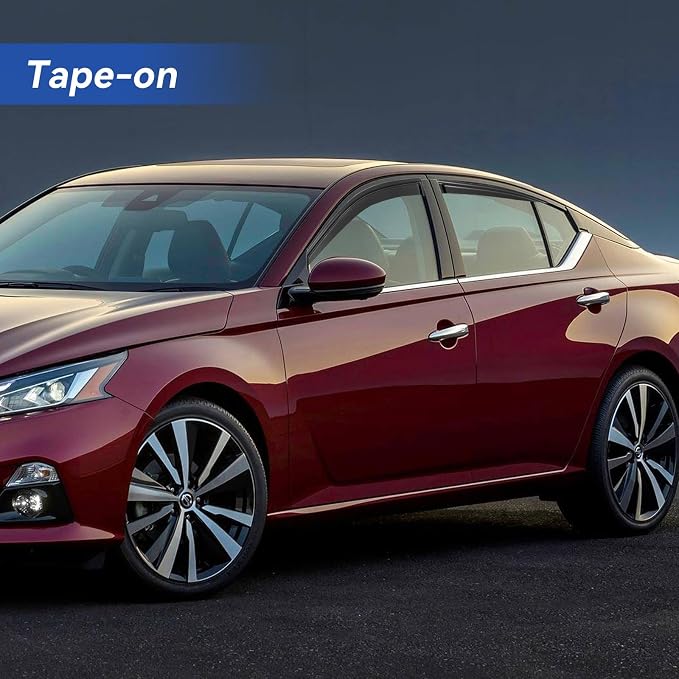 Window Visors Rain Guards for 2019-2026 Nissan Altima, Out-Channel Window Vent Wind Deflectors Visors Shades for 19-26 Altima