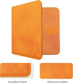 CoBak Car Registration and Insurance Holder - Small and Lightweight Vehicle Glove Box Car Organizer, Auto Truck Comparment Accessories Case for Essential Document, Driver License (Orange)