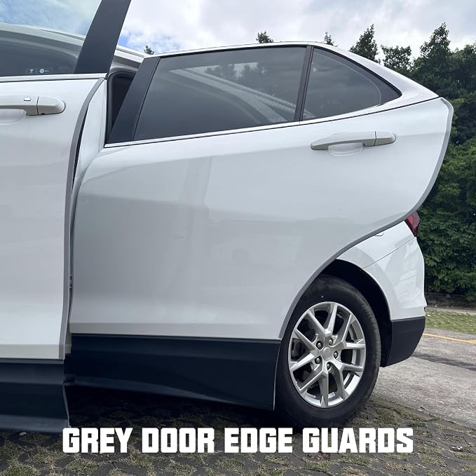 16.4ft (5m) Car Door Edge Guards Light Gray – Self-Adhesive PVC, U-Shaped, Fits Most Vehicles, Fade-Resistant, Scratch- and Chip-Resistant – Reduces Dings in Parking Lots