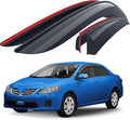 Goodyear Shatterproof Side Window Deflectors for Toyota Corolla 2009-2013 Sedan, Tape-on Rain Guards, Window Visors for Cars, Vent Deflector, Vent Visor, Car Accessories, 4 pcs - GY003120LP