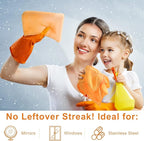 Microfiber Cleaning Cloths for Cars 16 x 16 Inch Ultra Absorbent Car Towels Drying Reusable Cleaning Supplies House Kitchen Window Microfiber Towel(Yellow,60 Pcs)