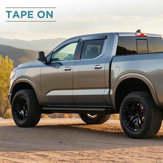 Tape On Window Visors Fits for 2018-2024 Chevy Equinox, Side Auto Window Wind Deflectors, Ventshade, Rain Guards for Cars/Trucks