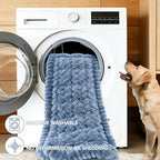 Dog Car Seat Waterproof Bed Cover Non-Slip Car Back Seat Soft and Comfortabl Pet Bed Mat Car Blanket for Travel Backseat Extender Seat Covers Dog Bed for Cars Trucks and SUVs (Grey Cover 23.6” x 51”)