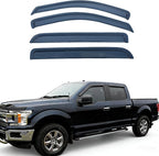 Tape On Window Visors Rain Guards for Ford F150 SuperCrew 2004-2008,Lincoln Mark LT 2006-2008,Side Vent Rain Deflector for Car Windows,Weatherproof & Easy Installation,Car Accessories-4pcs