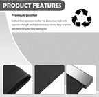 2026 New Car Trash Can with LED Light & Strong Magnet Closure,Leather Car Trash Bin with 12 Bags,Large Capacity Cars Garbage Can as Cars Organizer for Back Seat/Door