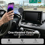 Car Phone Mount for Toyota RAV4 2019–2025 7/8-Inch Screen, OEM-Style Fit, 360° Rotation Phone Holder Compatible with MagSafe, No Vent Blocking, 100% Exclusive Development for Toyota RAV4 Accessories