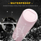 Car Trash Can Bin with Lid, Leakproof Portable Garbage Trash Bin Mini Cup Holder Organizer, Automotive Interior Dustbin Multipurpose Storage Container for Car Home Office (Pink)
